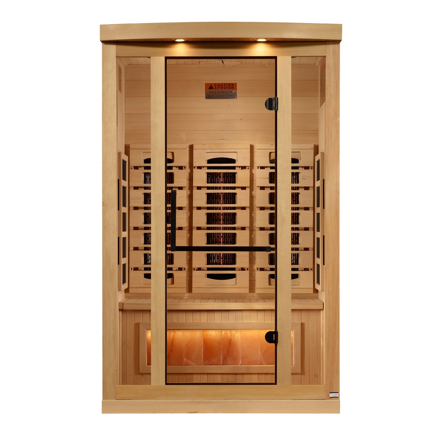 2-Person Infrared Sauna with Himalayan Salt Bar