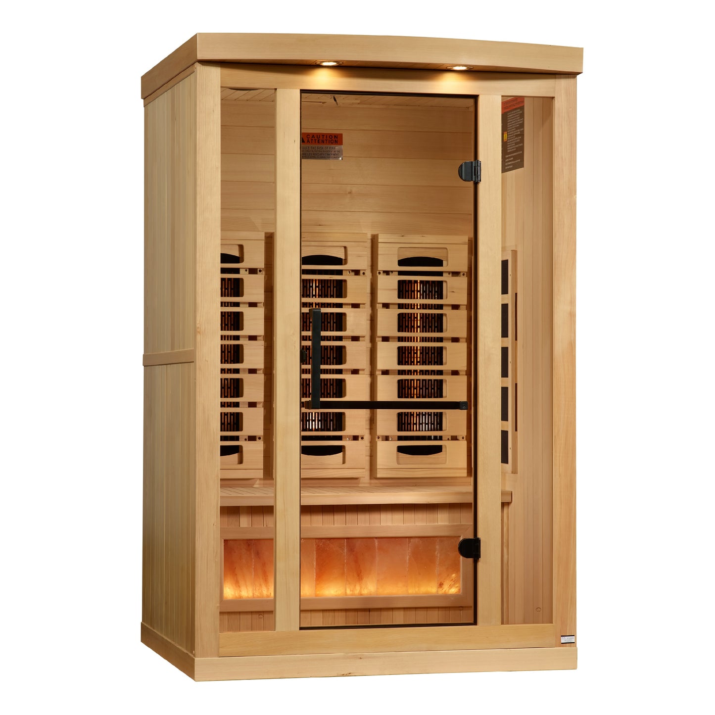 2-Person Infrared Sauna with Himalayan Salt Bar