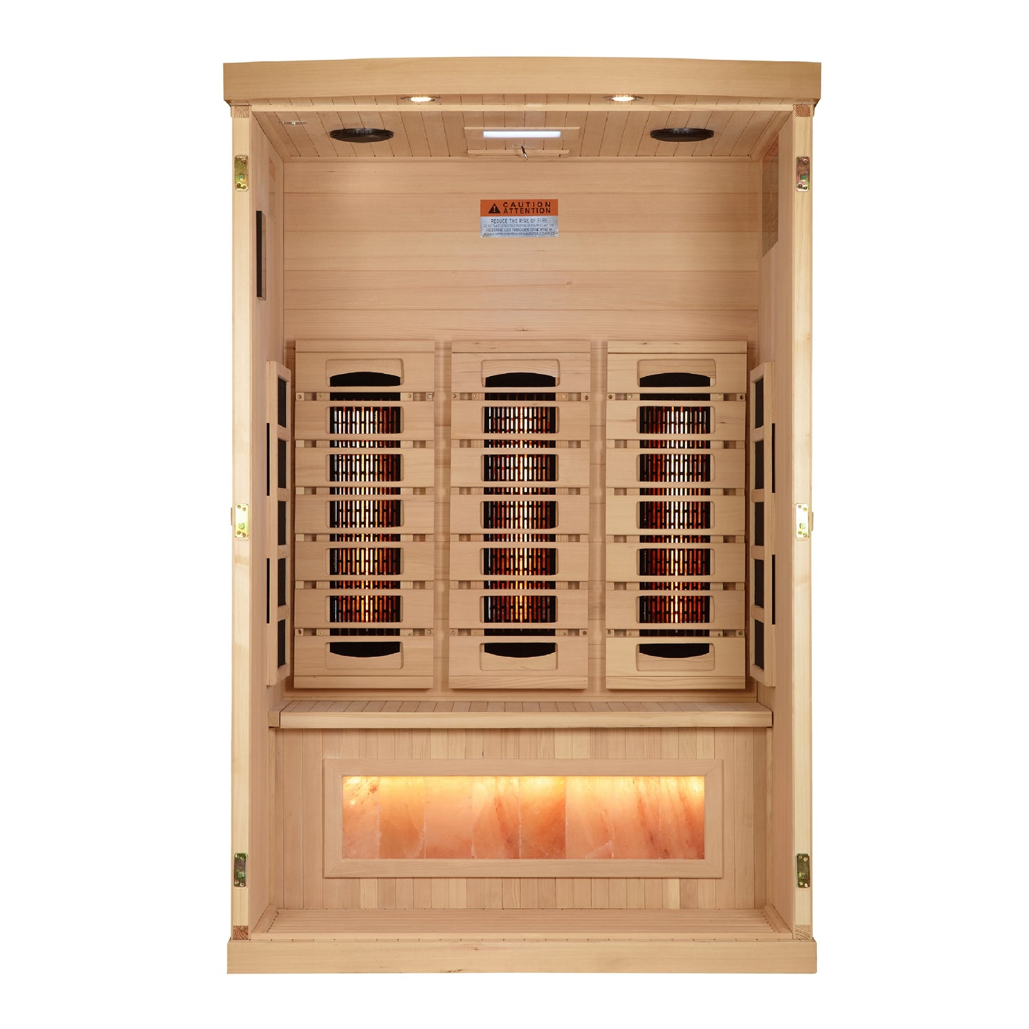 2-Person Infrared Sauna with Himalayan Salt Bar