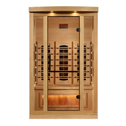 2-Person Infrared Sauna with Himalayan Salt Bar